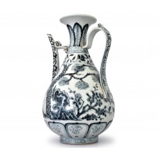 1379 A Ming B&W "Three-Friends" ewer